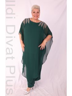 Hesba Smaragd Vállán Köves Muszlin Overál