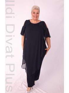 Halisdogán Sötétkék Köves Fodros Overál