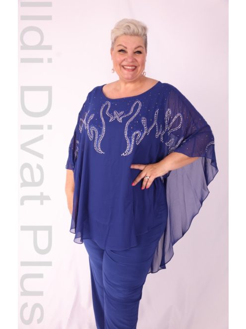 Hesba Királykék-Köves Gyöngyös Kétrészes Szett