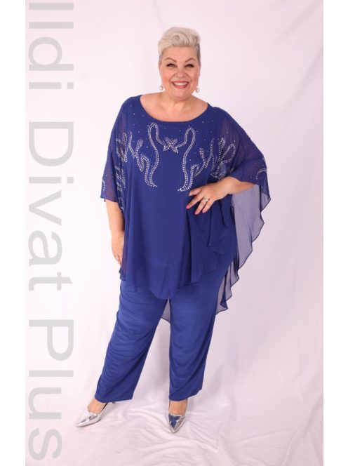 Hesba Királykék-Köves Gyöngyös Kétrészes Szett