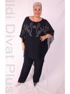 Hesba Sötétkék-Köves Gyöngyös Kétrészes Szett