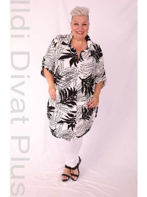 Eseoglu Fehér-Fekete Mintás Ingunika