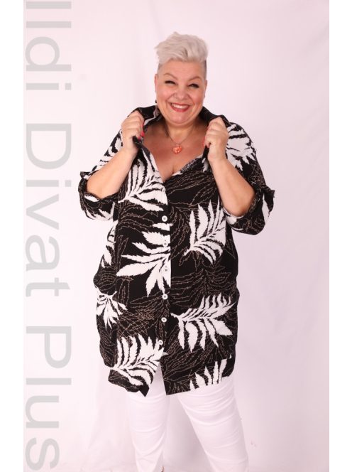 Eseoglu Fekete-Fehér Mintás Ingunika