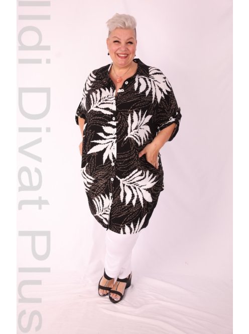 Eseoglu Fekete-Fehér Mintás Ingunika