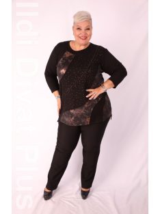Sinyora Fekete-Bronz Temar Tunika