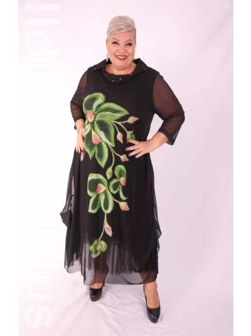 Hasba Smaragd-Zöld Tollas Muszlin Overál