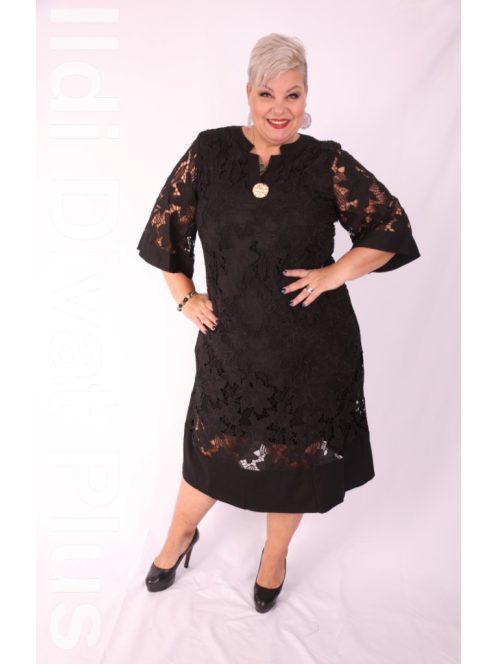 Luani Fekete Csipke Ruha