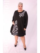 Cadrelli Fekete-Fehér Hagymácska Ruha