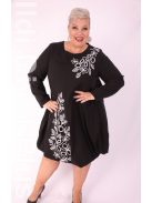 Cadrelli Fekete-Fehér Hagymácska Ruha