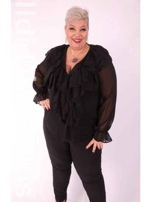 Cadrelli Fekete Zsabós Blúz