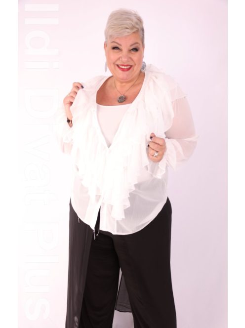 Cadrelli Fehér Zsabós Blúz