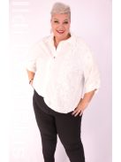 Ti-Ta Ekrü Csipkés Delina Blúz