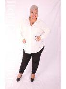 Ti-Ta Ekrü Csipkés Minna Blúz