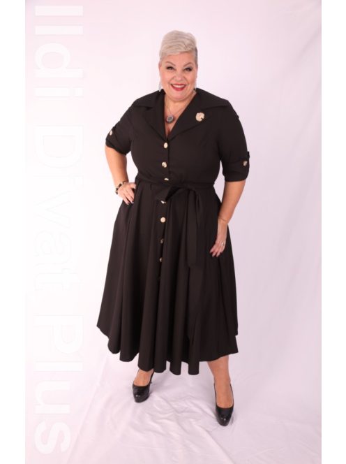 Maglen Fekete Galléros Bella Ruha-50