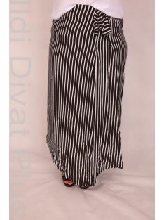 Darkwin Fekete-Fehér Csíkos Szoknya