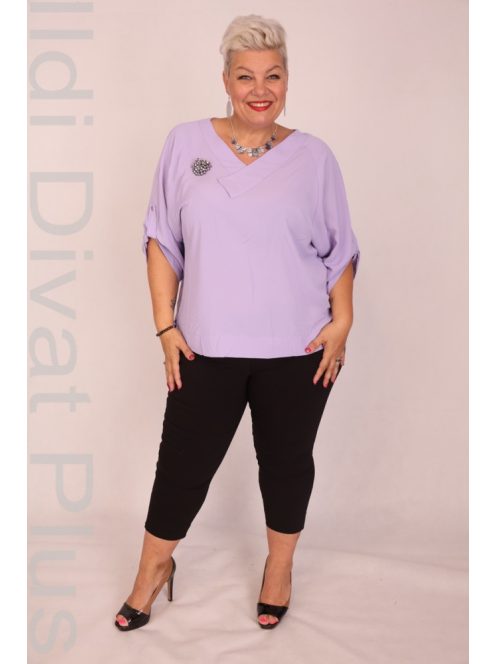 Darkwin Levendula Felgombolós Ujjú Blúz