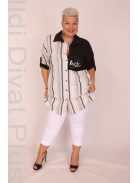 Darkwin Szürke-Fekete Csíkos Ingtunika