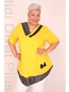 Sinyora Sárga-Ezüst V Nyakú Tunika