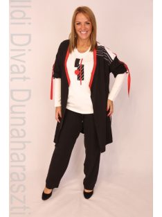 ViaVia Fekete-Piros Háromrészes Szett