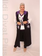 ViaVia Fekete-Fehér-Lila Kétrészes Szett-46