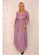 Norm Lila-Csipkés Alkalmi Maxi Ruha-46