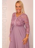 Norm Lila-Csipkés Alkalmi Maxi Ruha-46