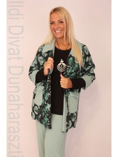 ViaVia Zöld-Fekete Mintás Háromrészes Szett