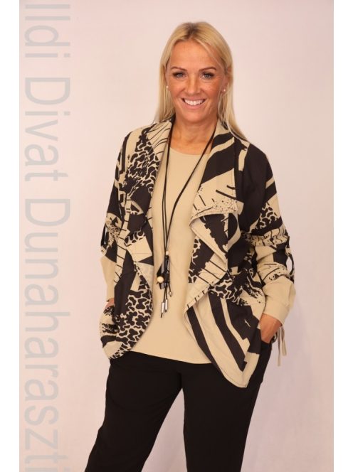 ViaVia Barna-Fekete Mintás Háromrészes Szett