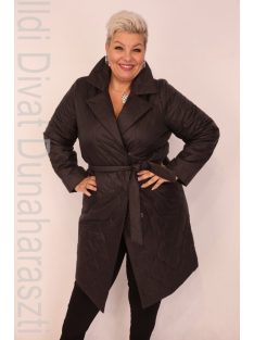 Monica Milano Fekete Steppelt Kabát