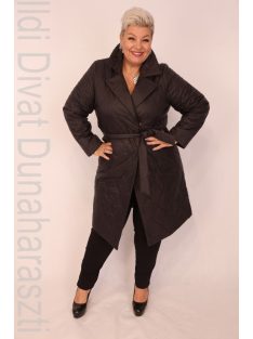 Monica Milano Fekete Steppelt Kabát