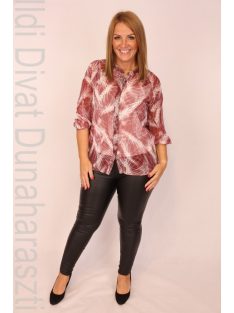 Kokart Bodó-Fehér Mintás Blúz+ Top