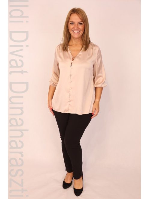 Gemko Beige Szatén Blúz