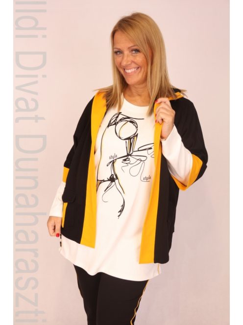 ViaVia Fekete-Mustár Háromrészes Szett-48