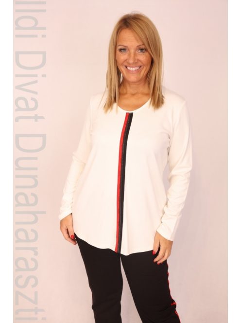 ViaVia Fekete-Piros Köves Háromrészes Szett-48