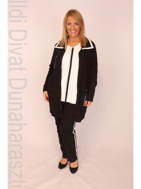 ViaVia Fekete-Fehér Köves Háromrészes Szett-46