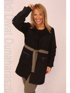 ViaVia Fekete-Keki Szövetkabátos Háromrészes Szett