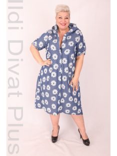 Darkwin Kék Virágos Alev Ruha