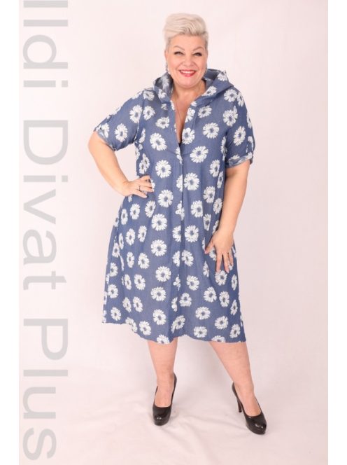 Darkwin Kék Virágos Alev Ruha