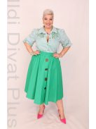 Kapris Zöld-Fehér Csíkos Hímzett Ing