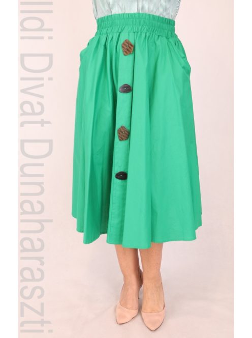 Kapris Zöld Gumis Derekú Szoknya