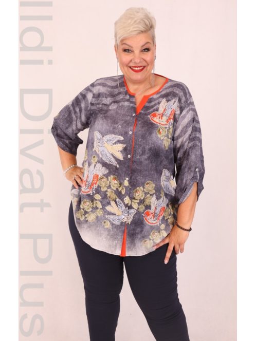 Grandi Kék-Madaras Blúz