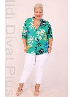 Eseoglu Zöld Virágos Ing