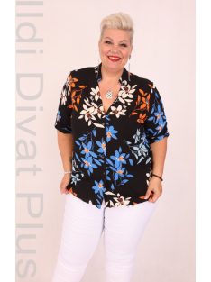 Eseoglu Fekete Virágos Ing