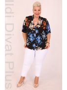 Eseoglu Fekete Virágos Ing