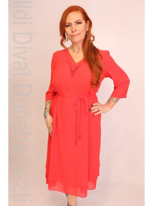 Gemko Piros Köves Nyakú Ruha-42