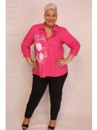Gemko Pink Fehér Mintás Ing