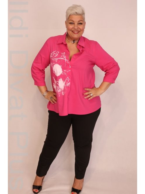 Gemko Pink Fehér Mintás Ing