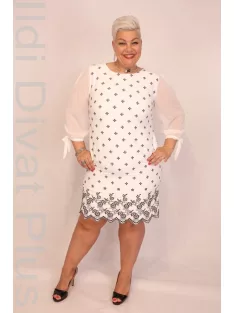 Biljana Fehér-Fekete Hímzett Ruha