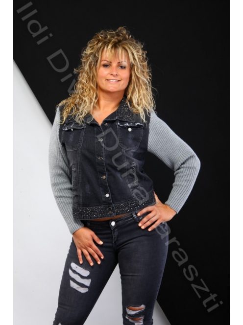 Luizza Kötött ujjú farmerdzseki