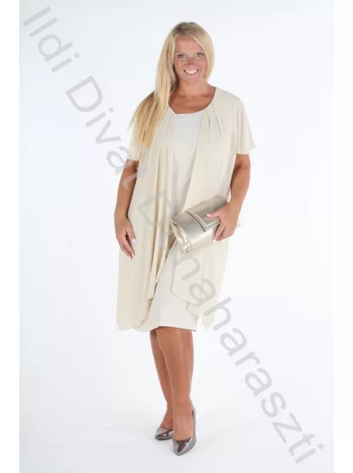 Hesba Beige Köves Ruha